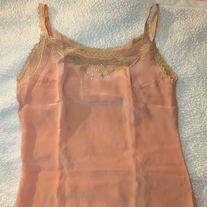 Homemade vintage pink tank top!!